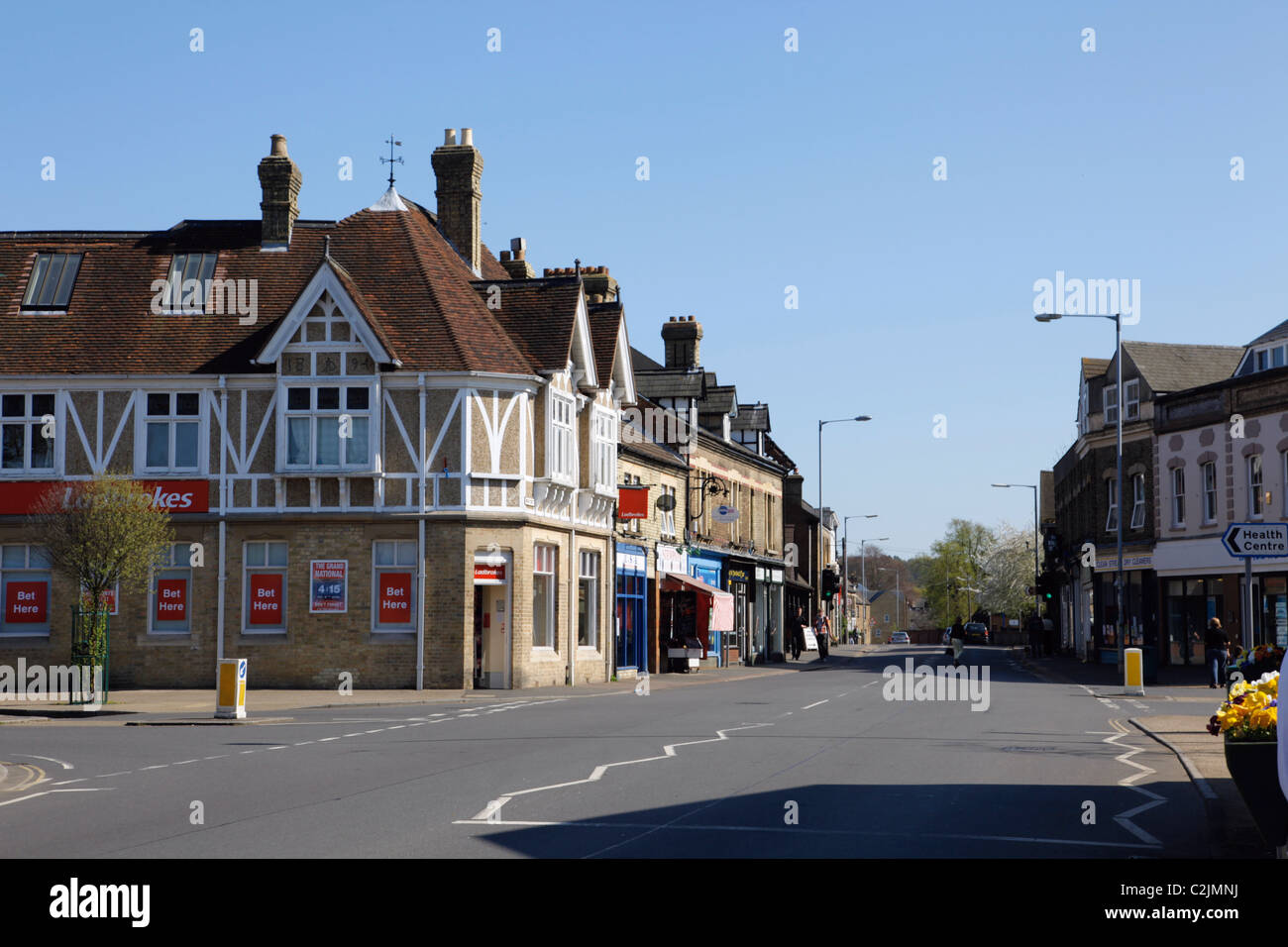 High Street Sandy Bedfordshire Foto Stock