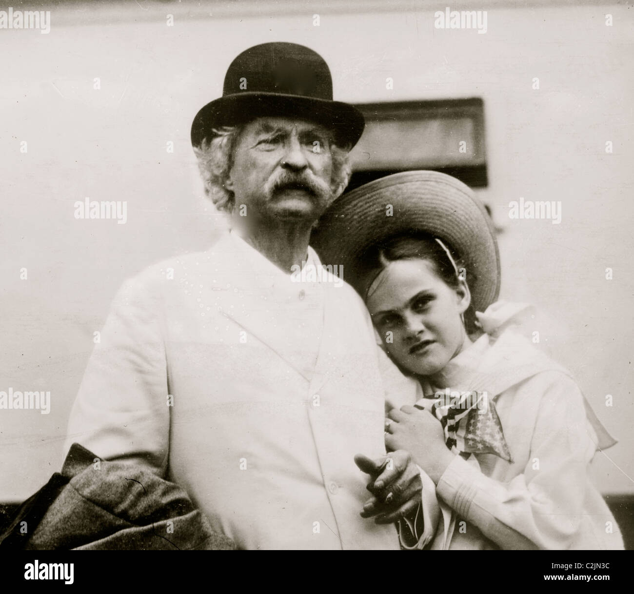 Mark Twain & Dorothy Quick Foto Stock
