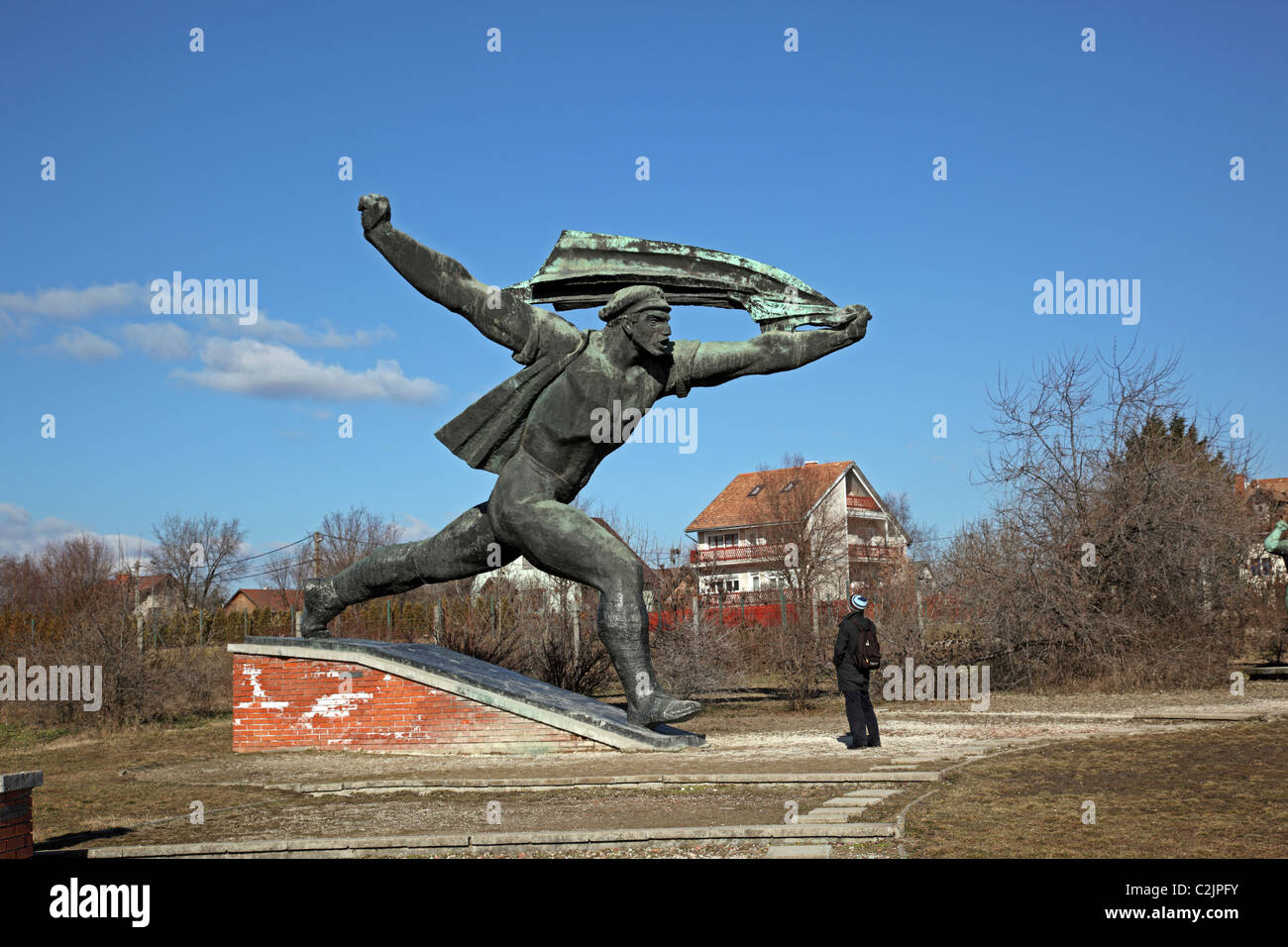 Repubblica dei Consigli monumento Memento Park Budapest Ungheria Europa Foto Stock