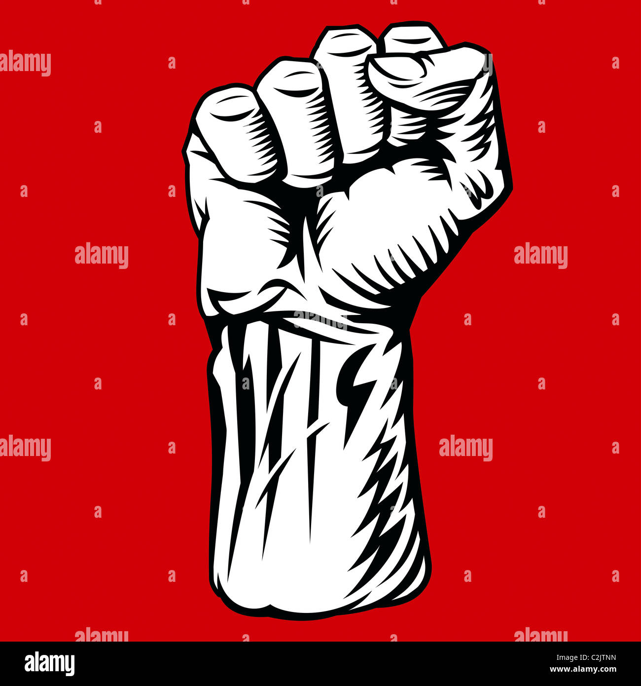 Pugno dell'uomo Foto Stock
