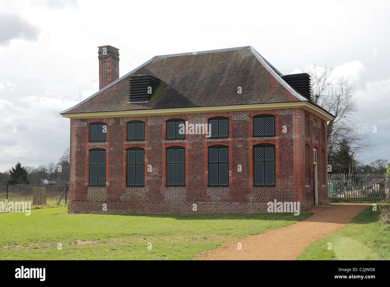 Il Brew House dopo il restauro a Bushy Park, Hampton Court Road, hampton middlesex, Regno Unito. Foto Stock