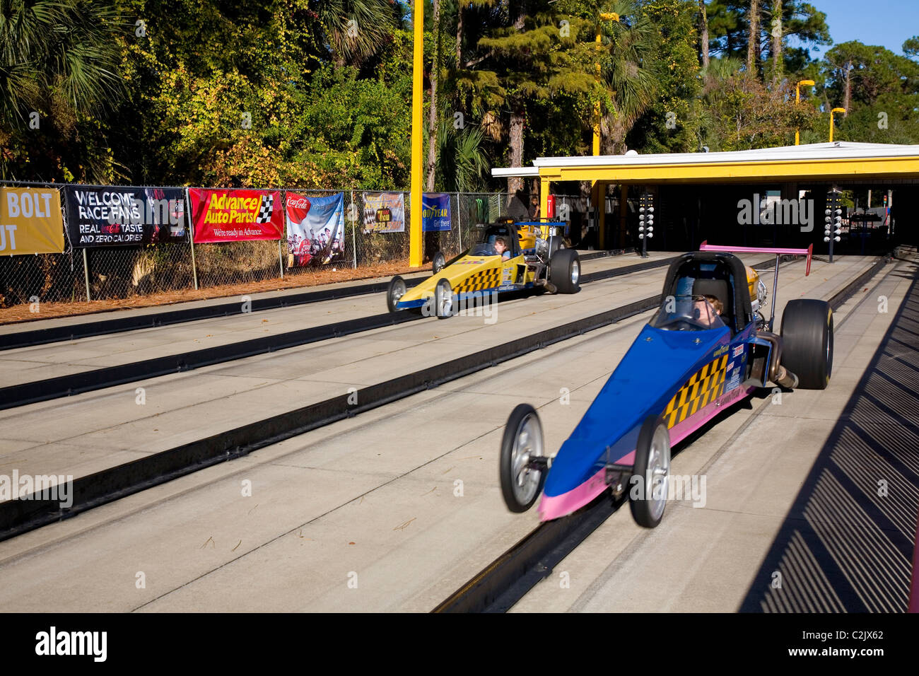 "Nitro Alley' a Speedpark Motor Sports, Daytona Beach, FL Foto Stock