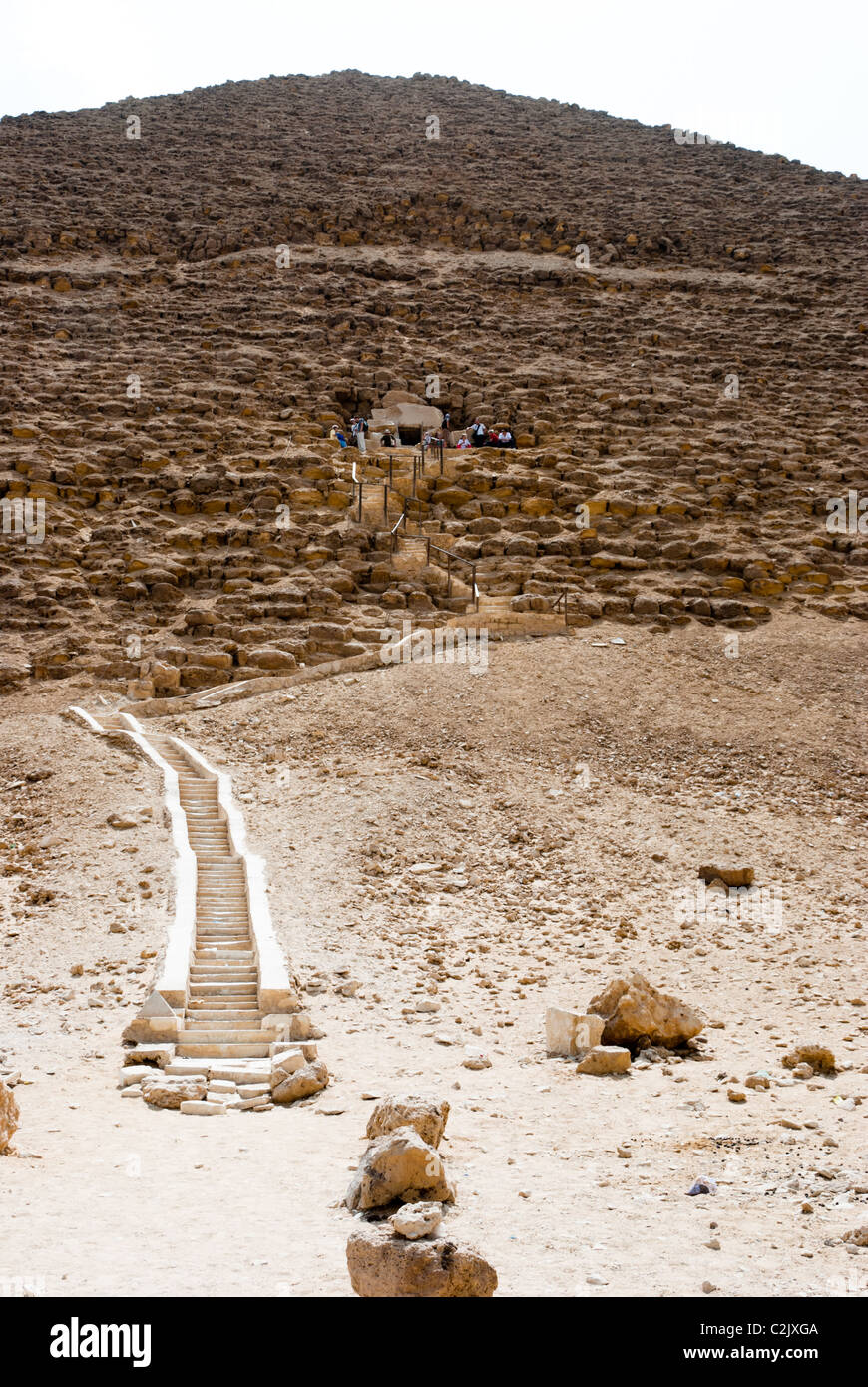 Snofru della Piramide Rossa - necropoli reale di Dahshur, Basso Egitto Foto Stock