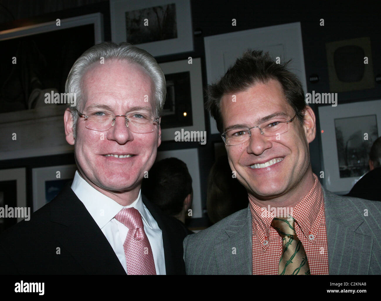 Tim Gunn e John Bartlett Bailey House xx Asta Annuale e Party - all'interno di New York City, Stati Uniti d'America - 28.02.08 Foto Stock