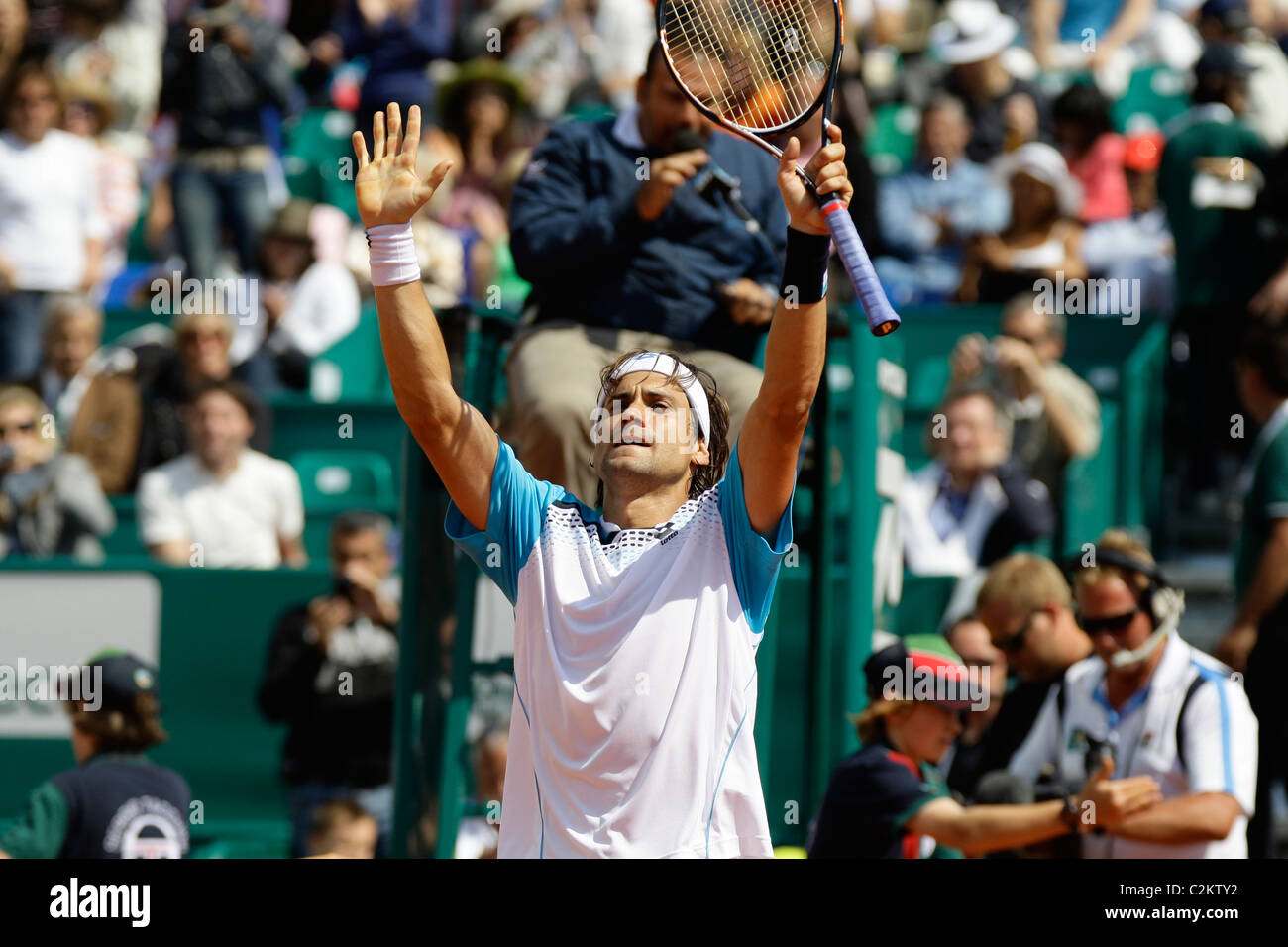 David Ferrer (ESP) nella sua partita contro Troicki Vikpor (SER) Foto Stock