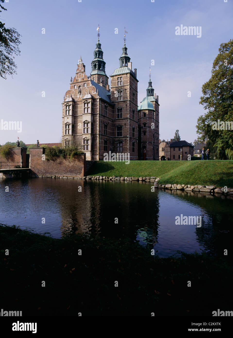 Rosenborg Slot (castello), Olandese in stile rinascimentale, esterna, Copenaghen Foto Stock
