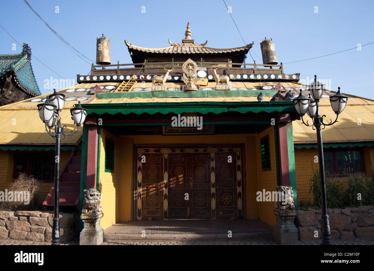 Gandantegchenling monastero Buddista, Ulanbaatar Mongolia Foto Stock
