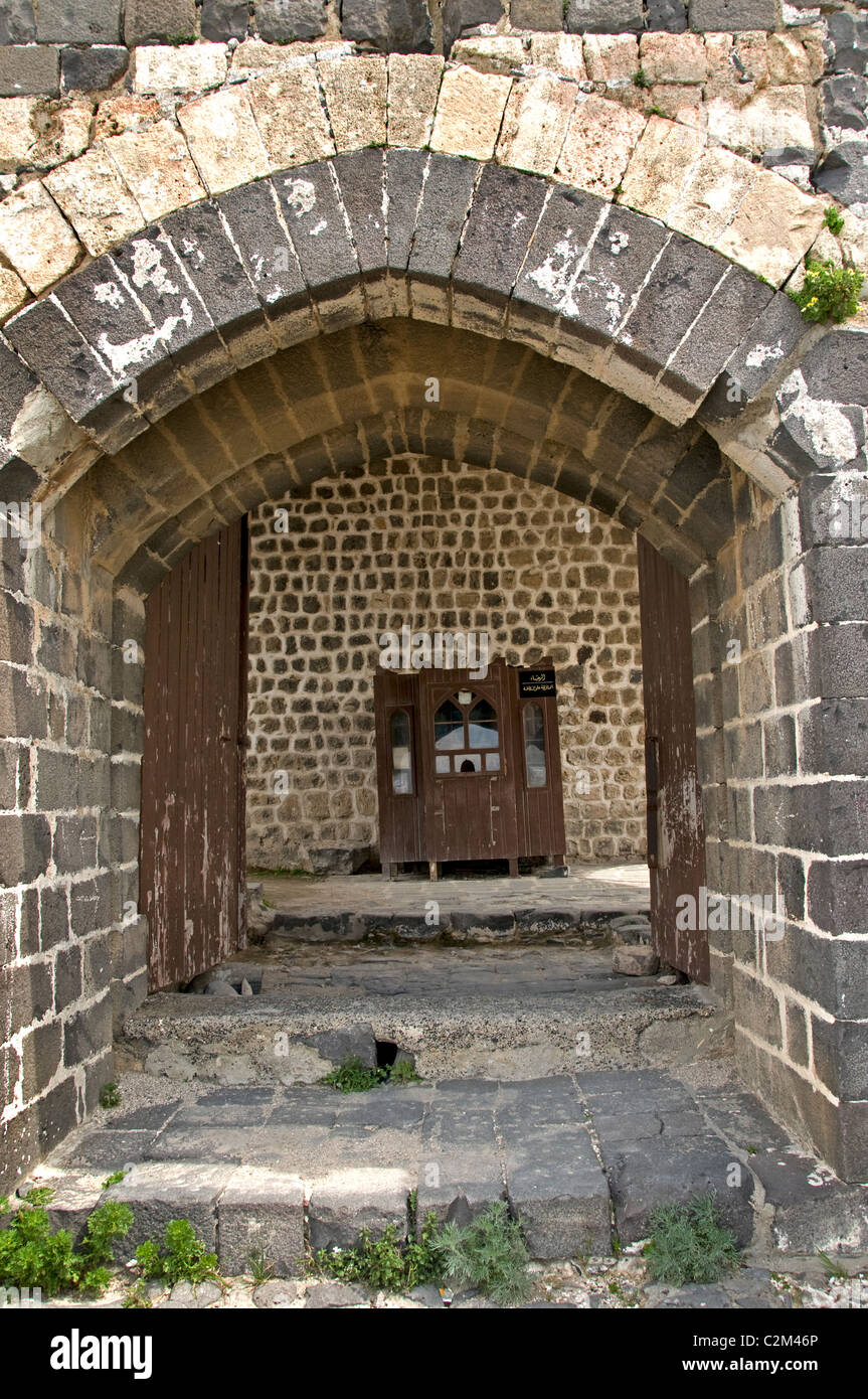 La siria Marqab crociati castello situato sul Mar Mediterraneo.Siro Medio Oriente Cavalieri Ospitalieri Foto Stock