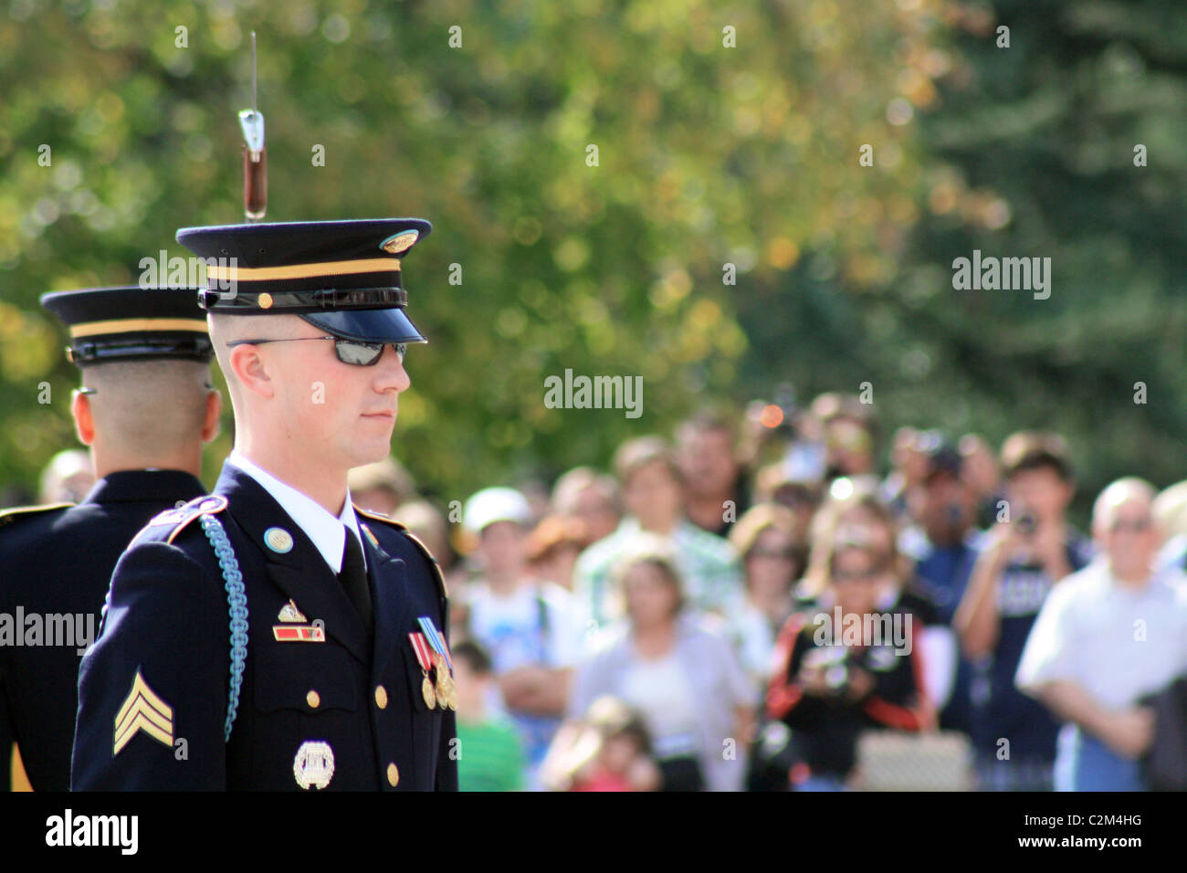 Cambio della guardia al Cimitero Nazionale di Arlington USA 12 Ottobre 2010 Foto Stock
