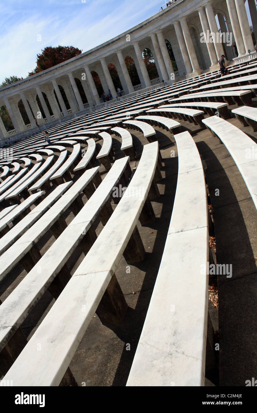 ARLINGTON MEMORIAL anfiteatro al Cimitero Nazionale di Arlington USA 12 Ottobre 2010 Foto Stock