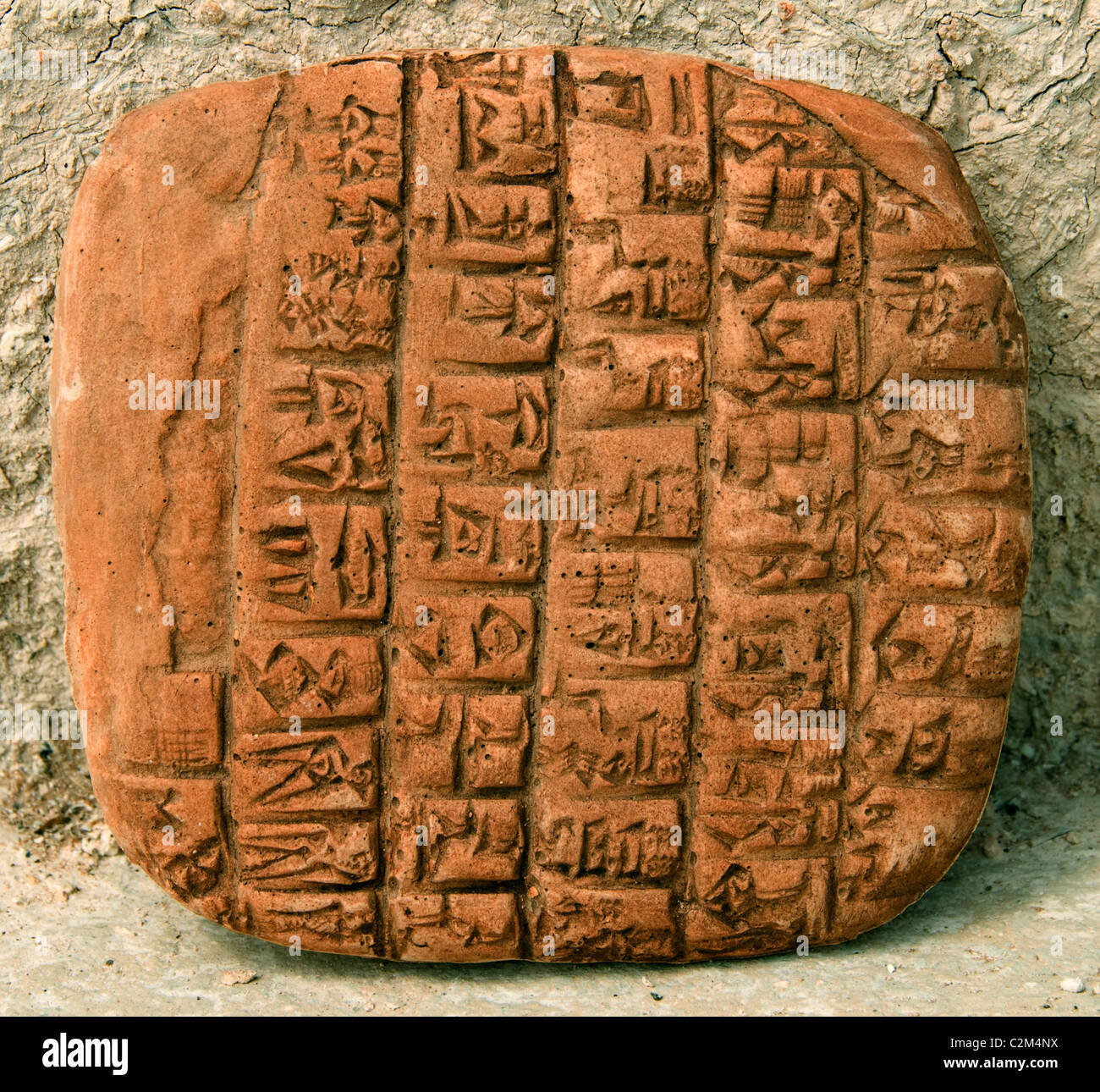 Nuova copia compressa Ebla Siria Aleppo 3000 BC - 1650 BC 20.000 tavolette cuneiformi trovato ci lingua semitica Akkadico correlati Foto Stock