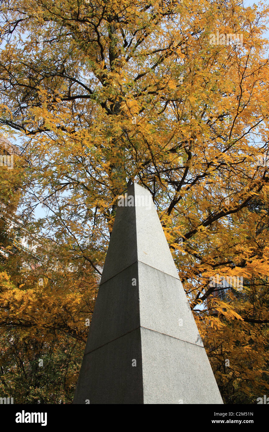 FRANKLIN MEMORIAL granaio di massa di seppellimento di BOSTON STATI UNITI D'AMERICA 25 Ottobre 2010 Foto Stock