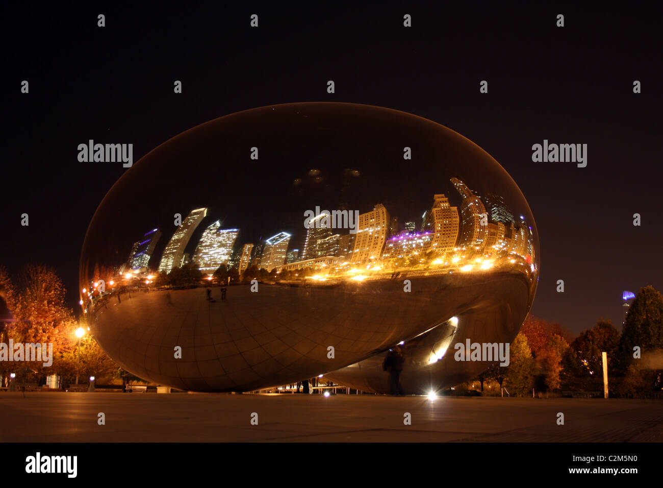 Il Cloud Gate - Il fagiolo AT&T PLAZA Chicago STATI UNITI D'AMERICA 10 Novembre 2010 Foto Stock