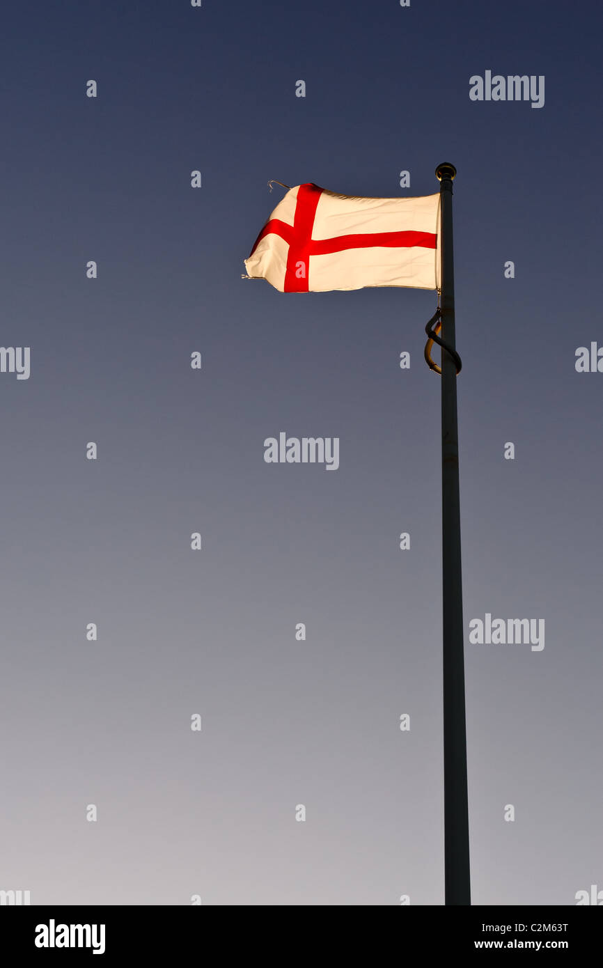 Retroilluminato a Santa Croce di San Giorgio a Fairfax di punto di vista, Naseby, Foto Stock