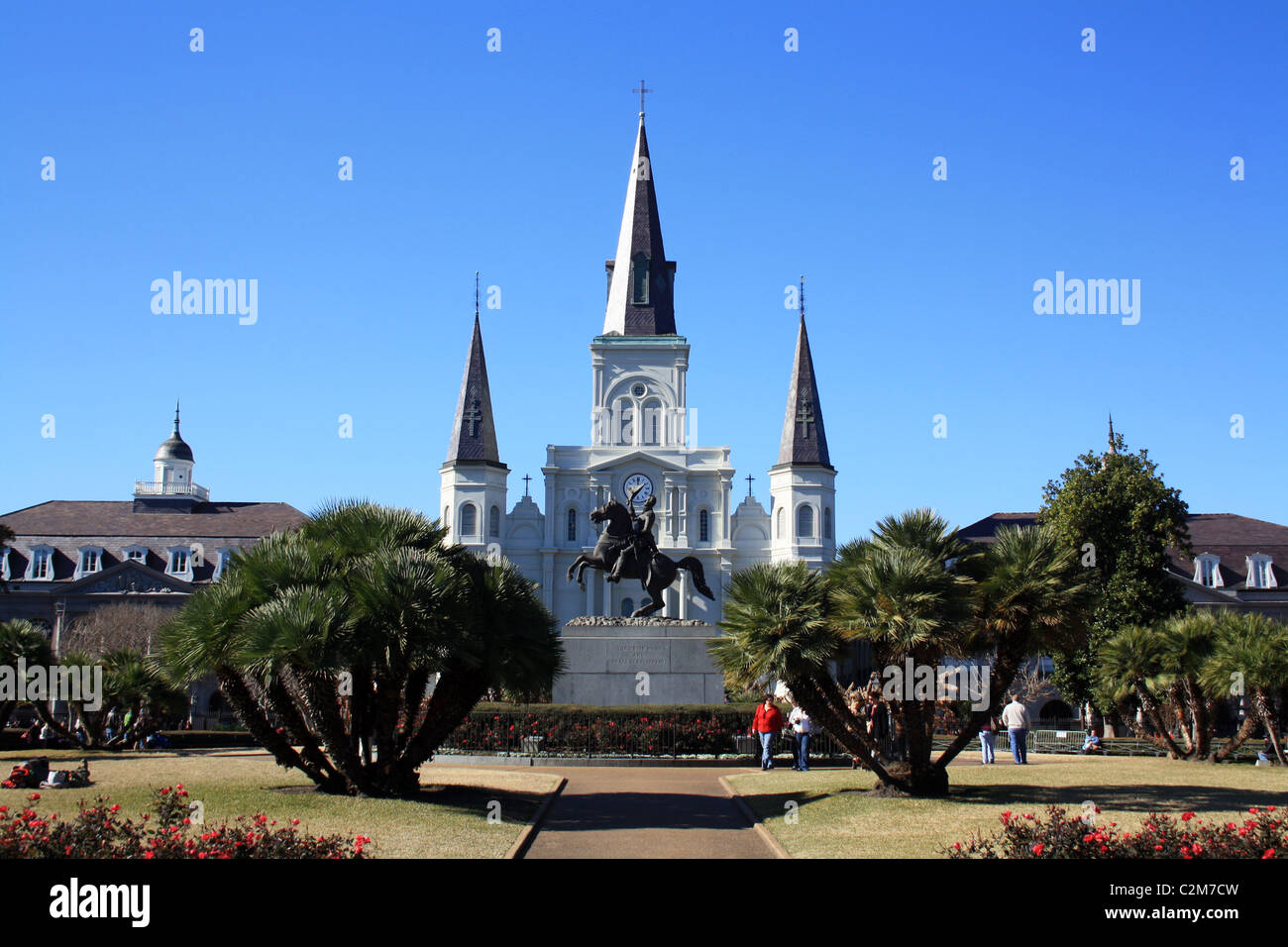 ST. LOUIS CATTEDRALE DEL QUARTIERE FRANCESE DI NEW ORLEANS USA 23 Gennaio 2011 Foto Stock