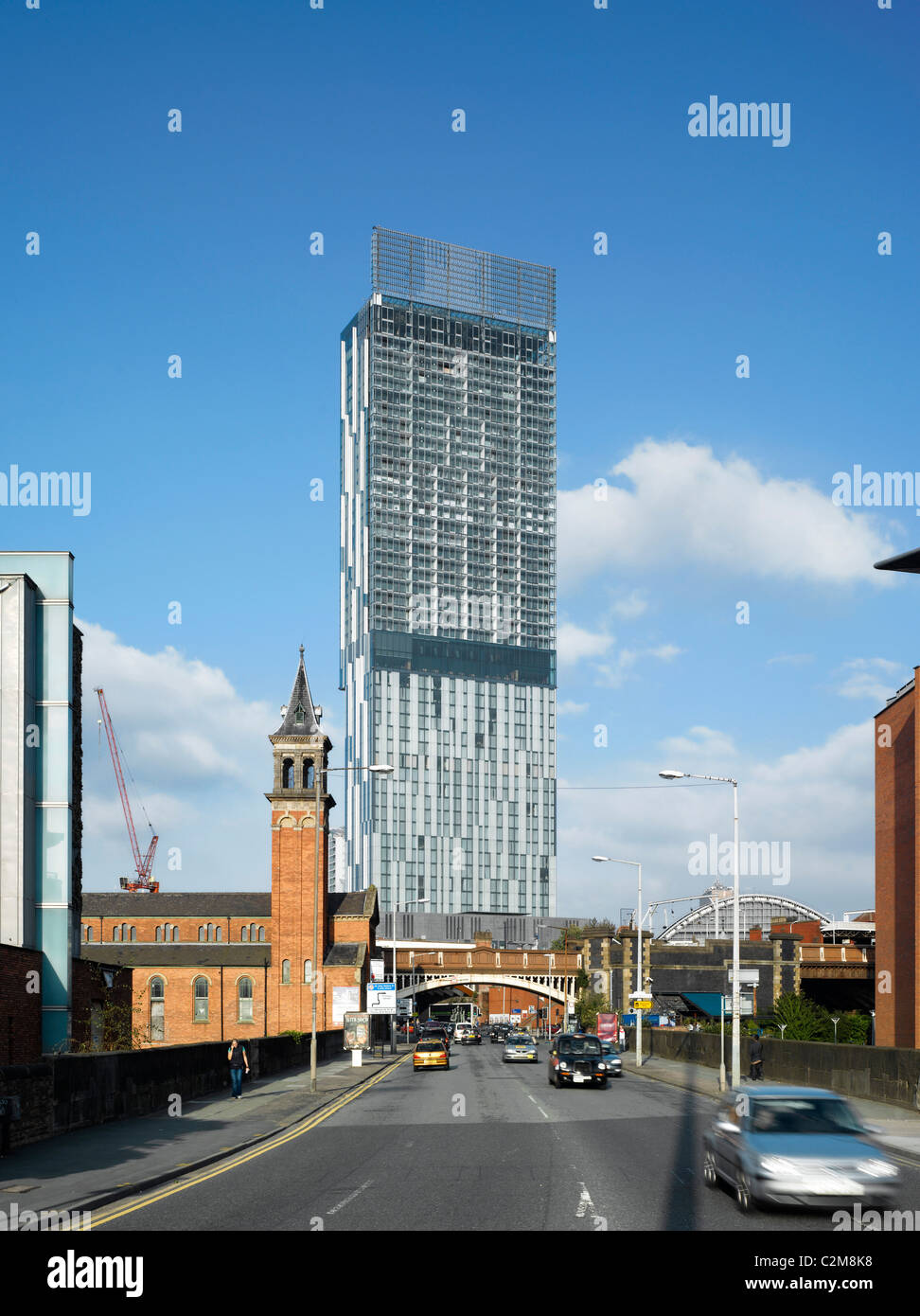 Hilton Tower, 303 Deansgate, Manchester. Foto Stock