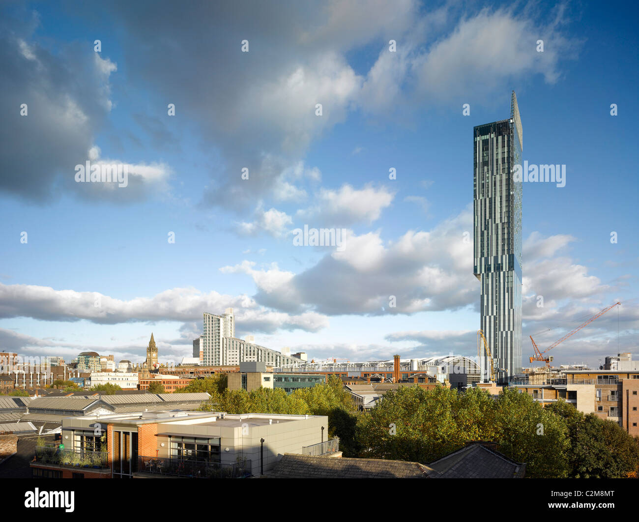 Hilton Hotel Tower, 303 Deansgate, Manchester. Foto Stock