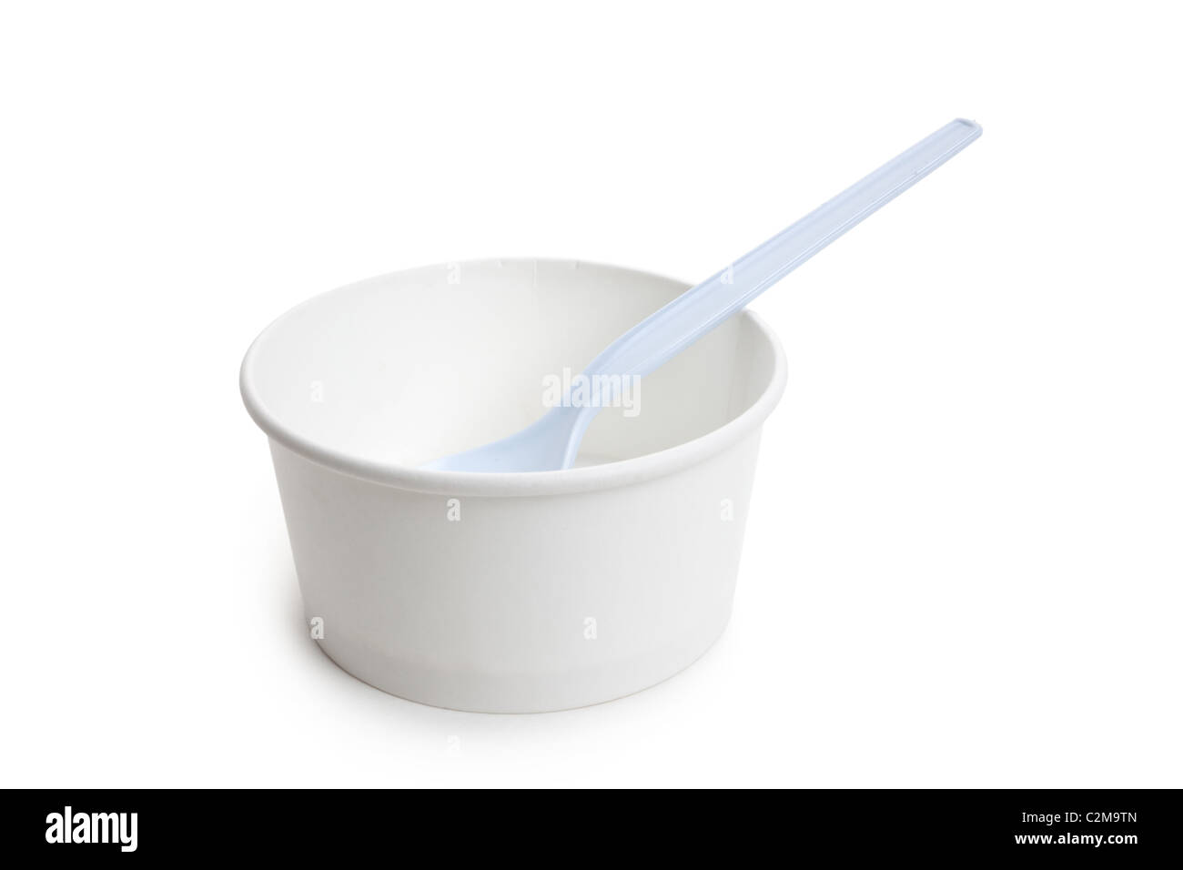 Carta contenitore alimentare close up Foto Stock