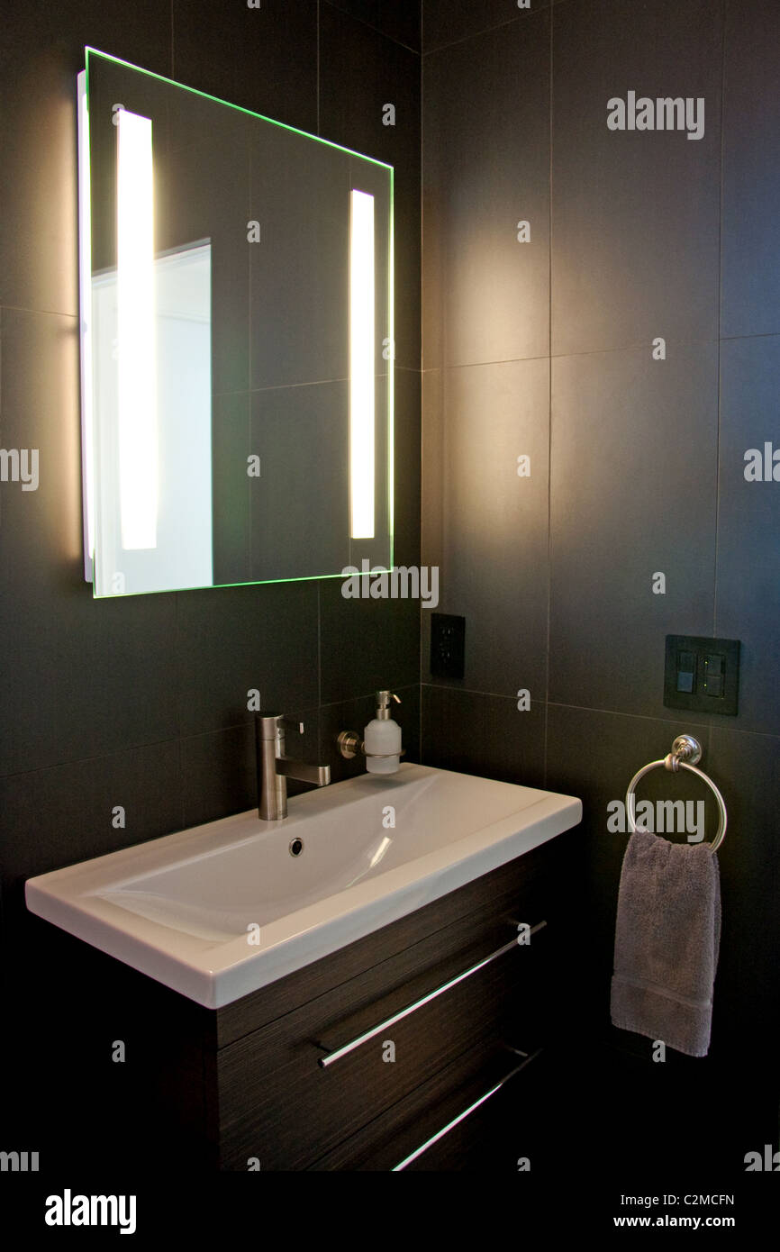 Bagno moderno arredamento Foto Stock