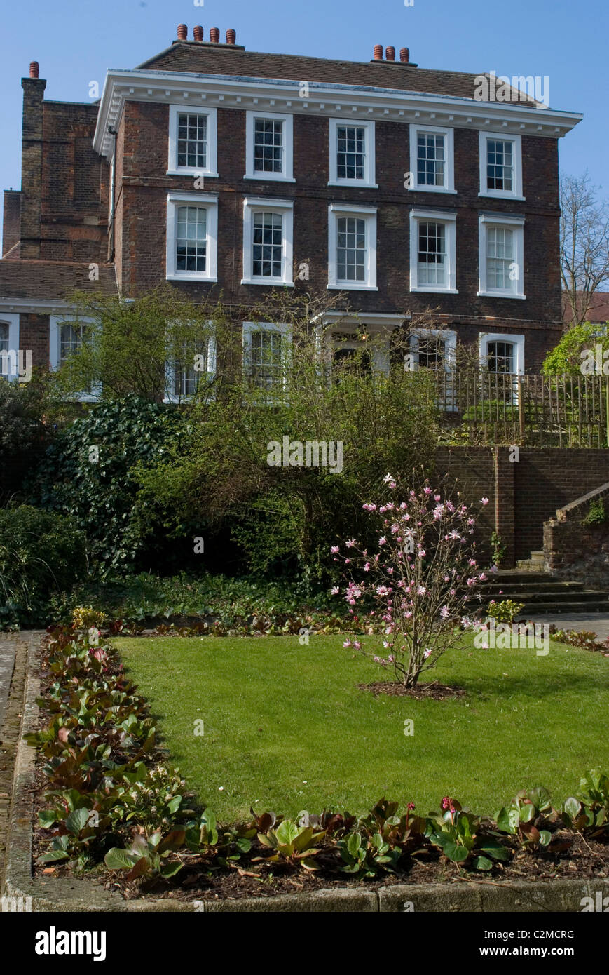 Burgh House Museum e grado che ho elencato (inizio XVIII secolo) edificio, Hampstead, Londra. Foto Stock