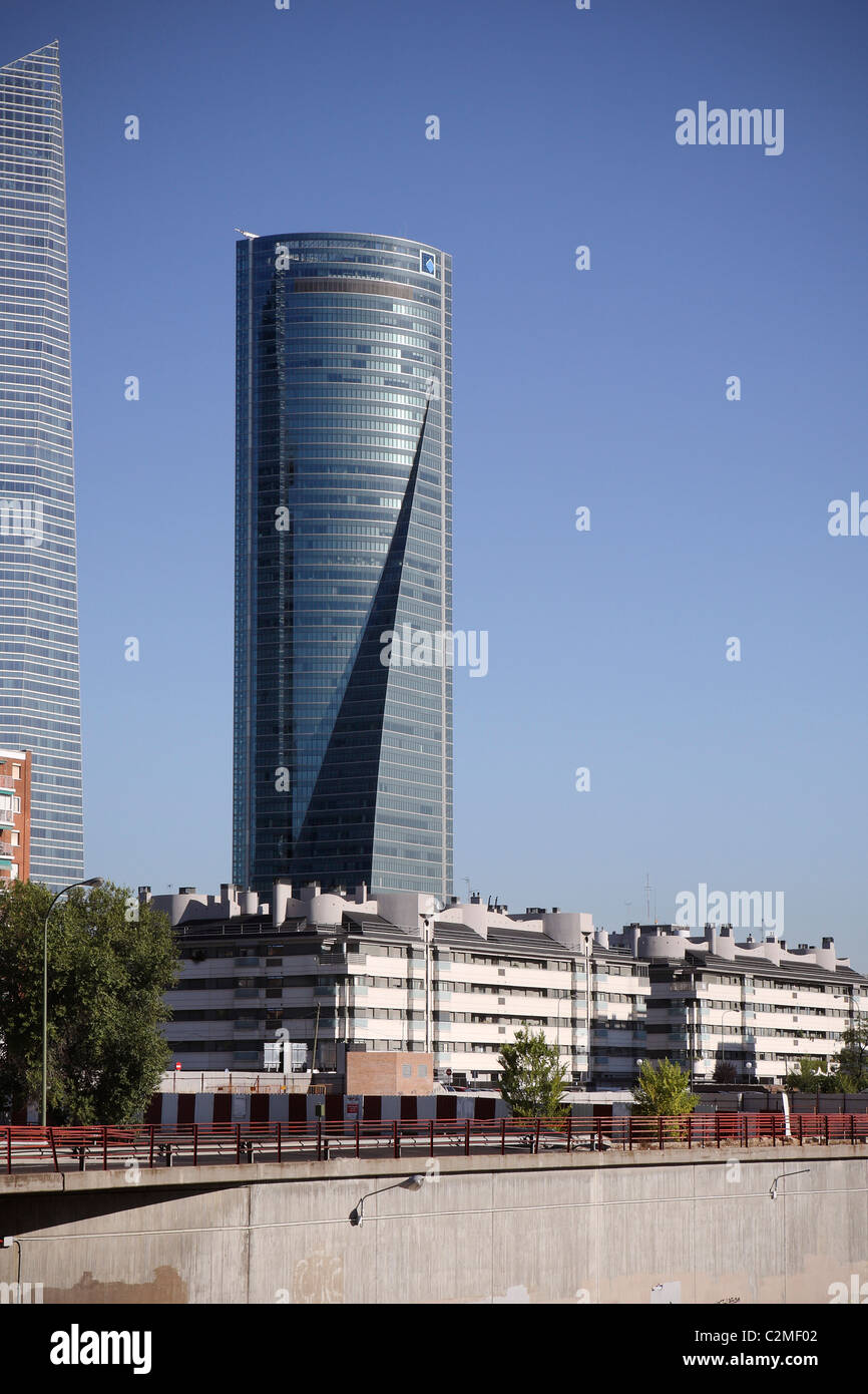 Torre Espacio, Madrid, Spagna. Foto Stock