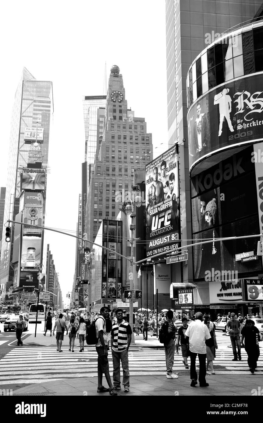 Times Square di New York City, Stati Uniti d'America Foto Stock