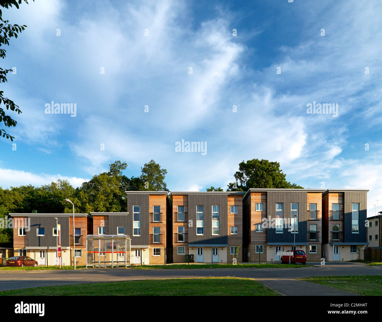 Rowlett alloggiamento Road, Corby Foto Stock