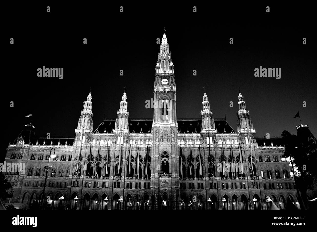 Neues Rathaus (Municipio), Vienna, Austria Foto Stock