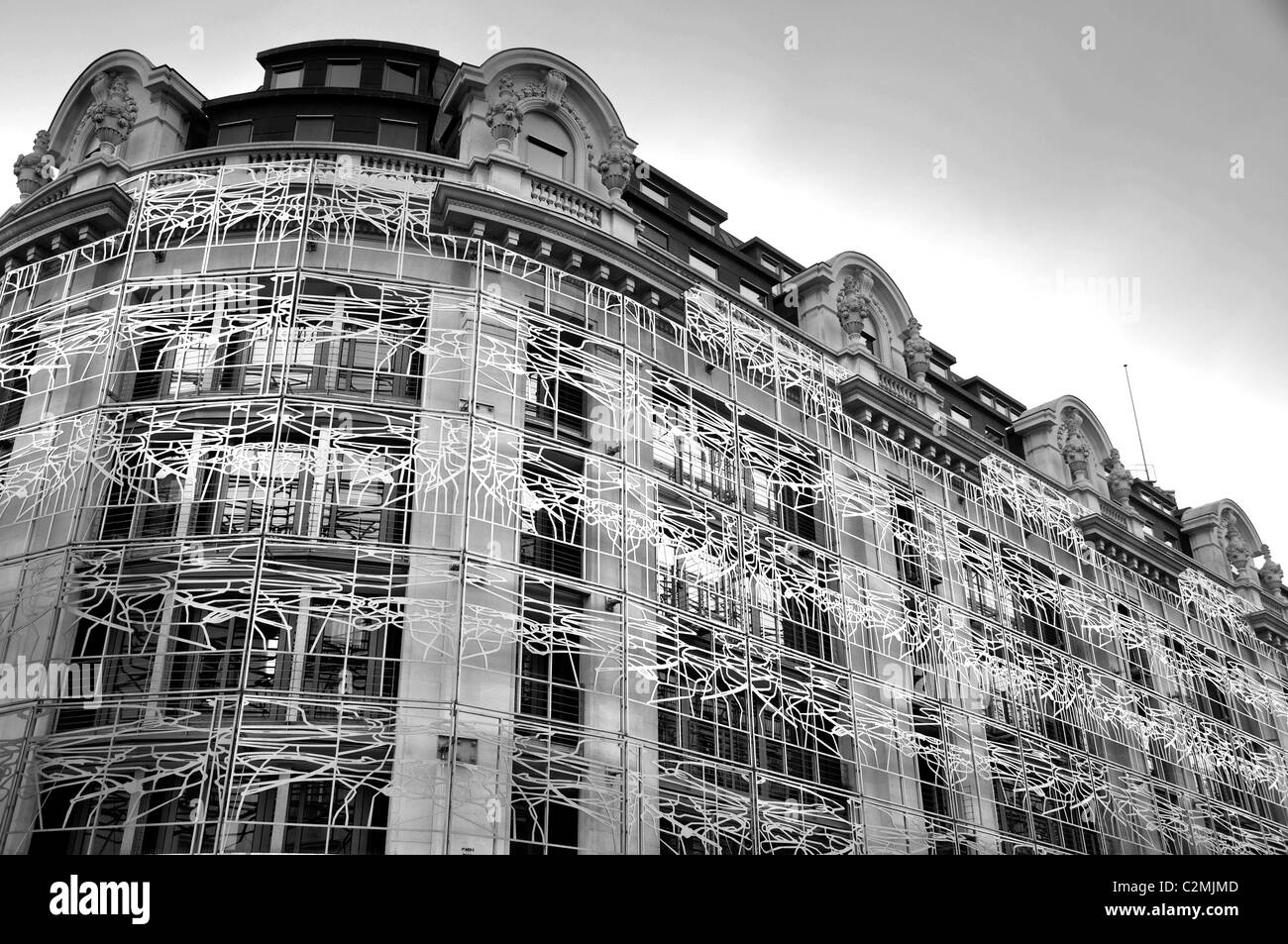 Ministero della cultura edificio di Parigi al tramonto Foto Stock