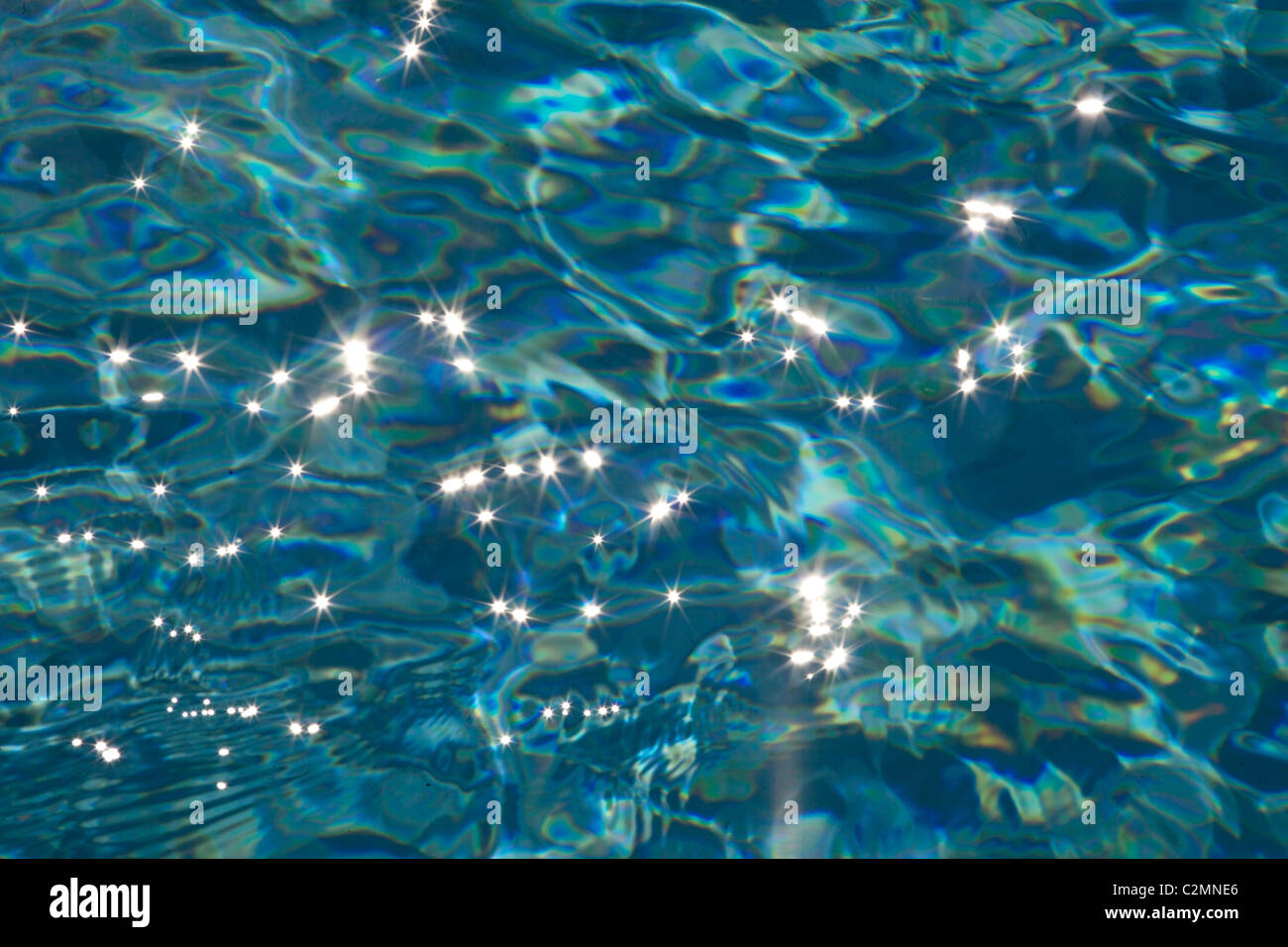 Abstract close up di acqua in una piscina Foto Stock