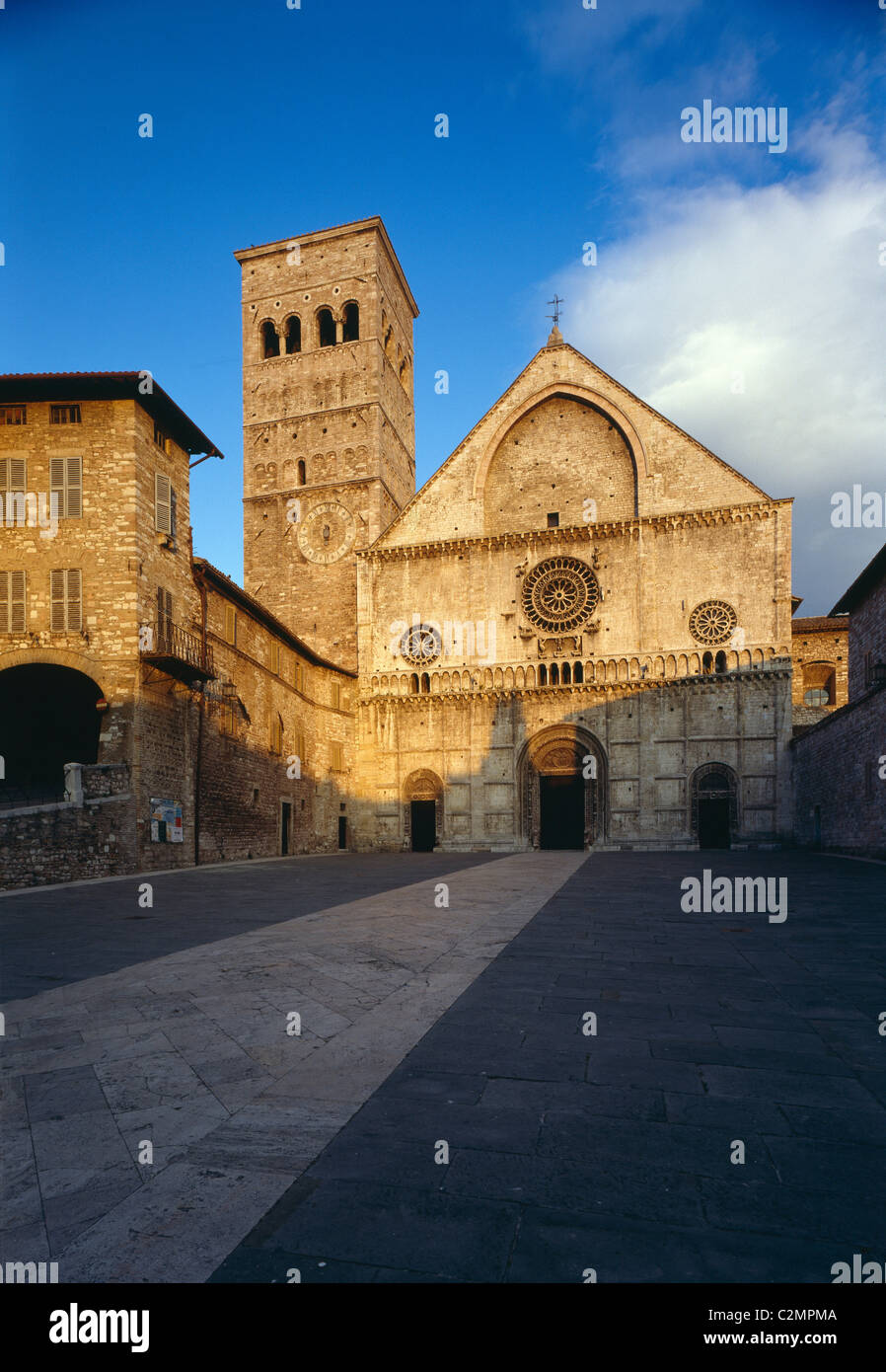 Duomo di San Rufino. Ad Assisi, Umbria. Foto Stock