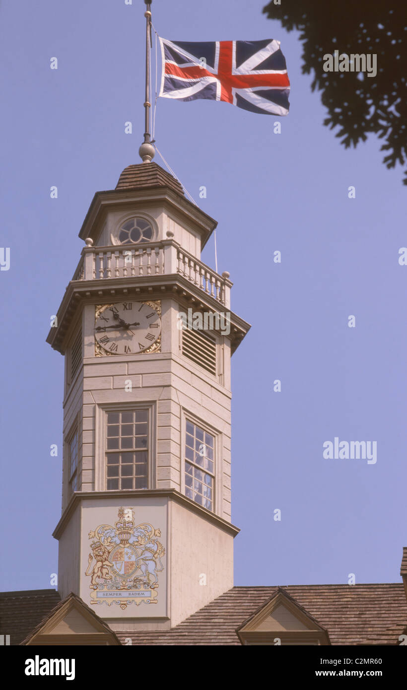 Stati Uniti Virginia Coloniale Williamsburg Capitol Foto Stock