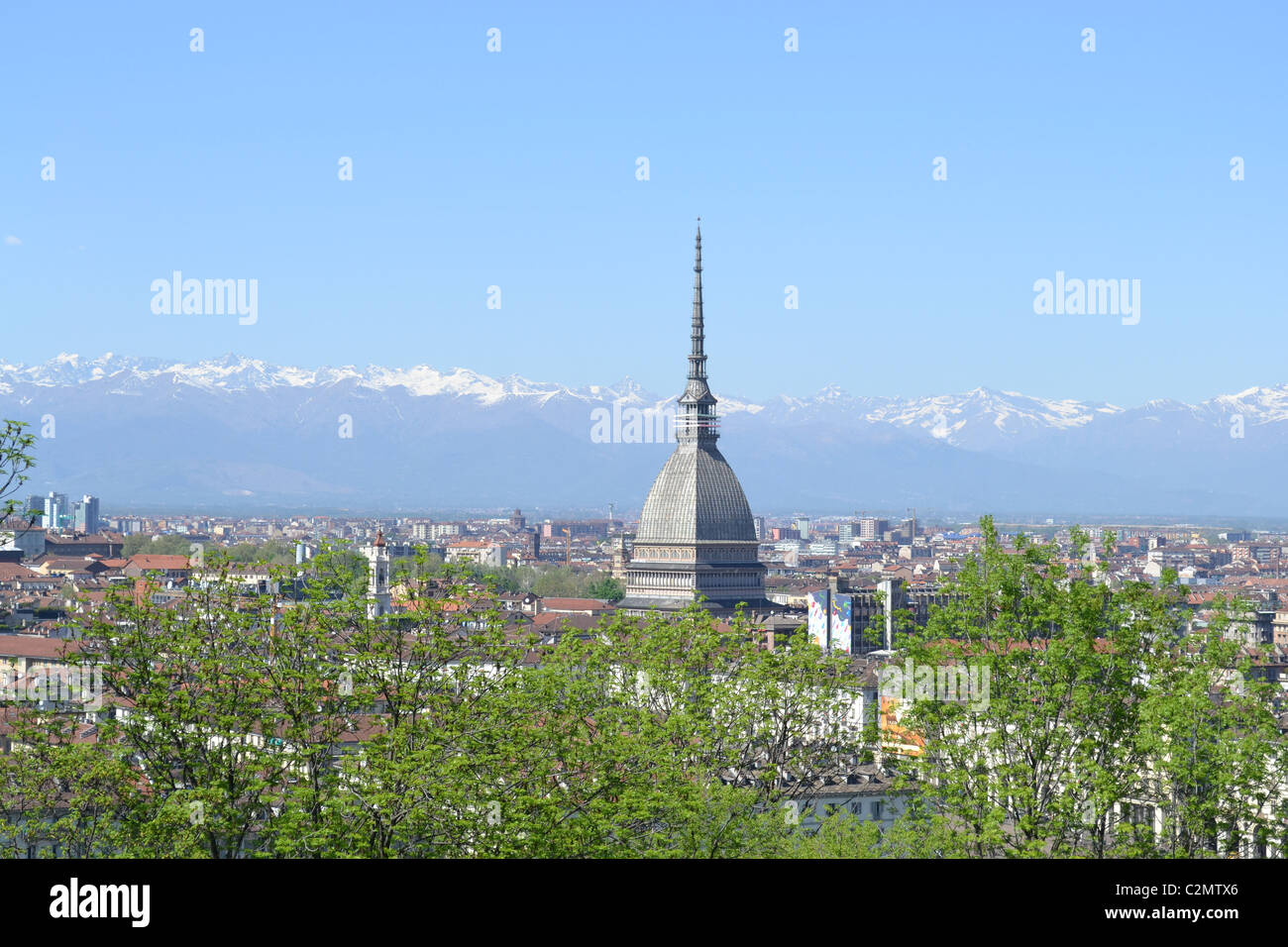 Orizzonte di Turin Foto Stock