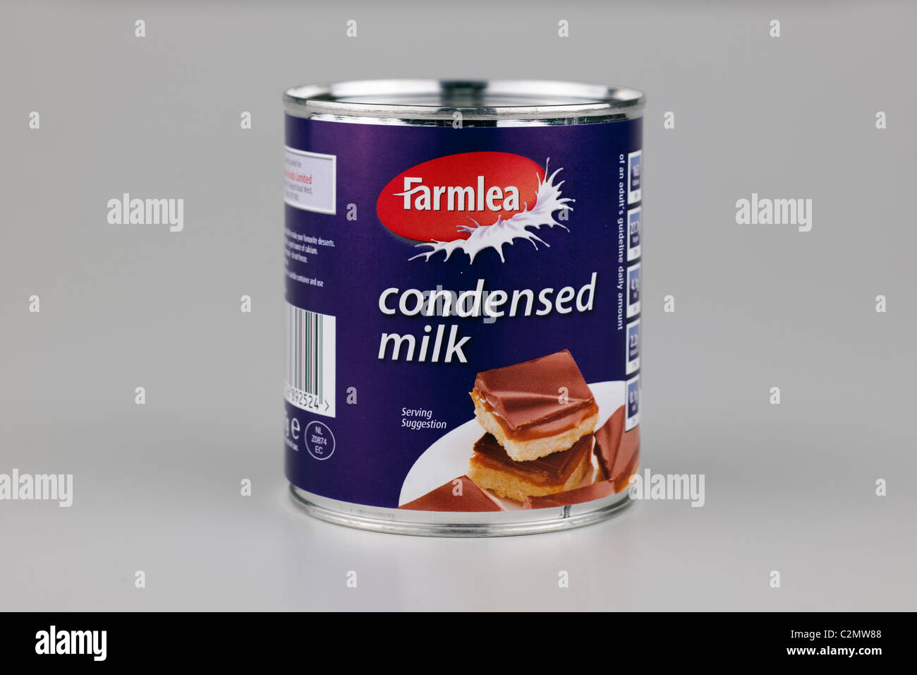 Può Farmlea di latte condensato Foto Stock