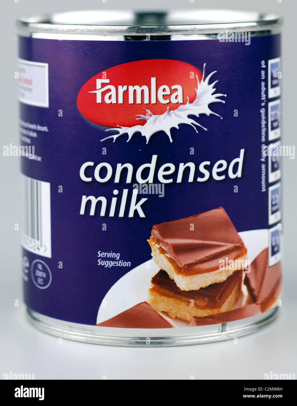 Può Farmlea di latte condensato Foto Stock