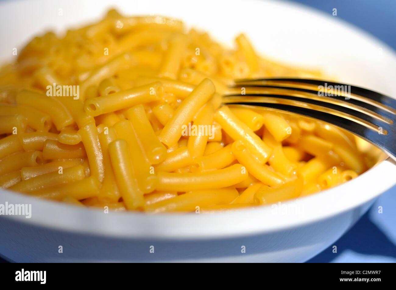 Cena a base di maccheroni e formaggio, Mac e kraft al formaggio Foto Stock