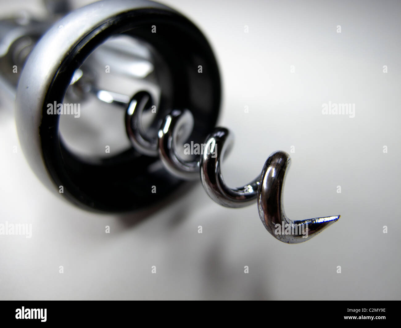 Struttura di cavatappi per l'apertura di tappare le bottiglie di vino Foto Stock