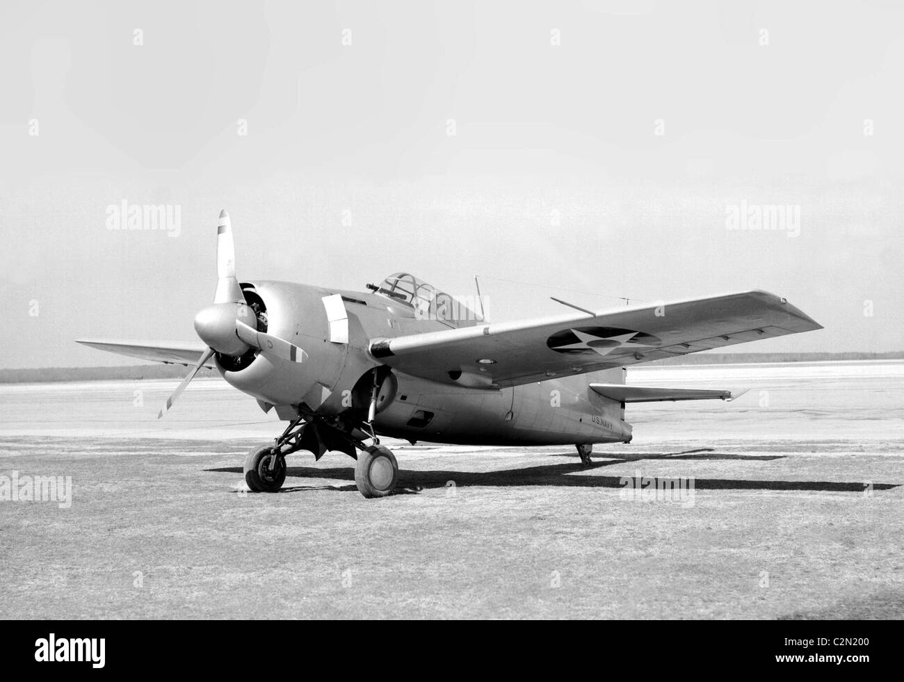 Grumman F4F Wildcat era un vettore americano a base di aerei da combattimento Foto Stock
