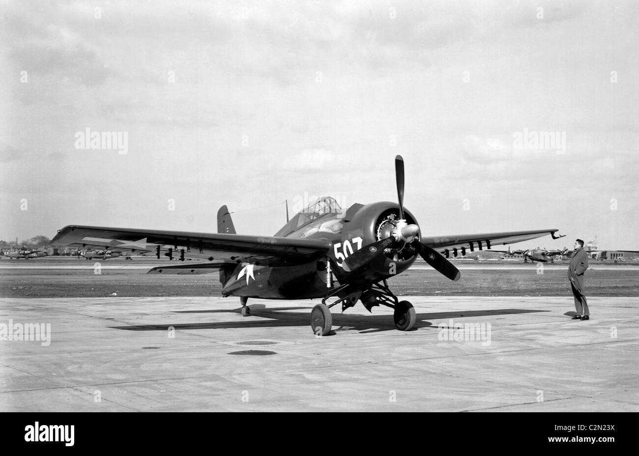 General Motors FM-2 (Wildcat Grumman F4F) aeromobile Foto Stock