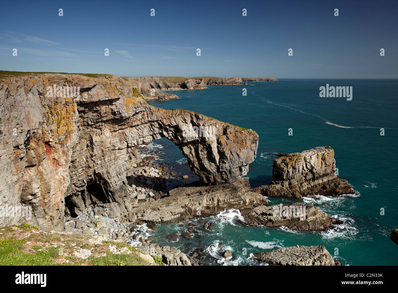 Ponte Verde del Galles, Pembrokeshire, Wales, Regno Unito Foto Stock
