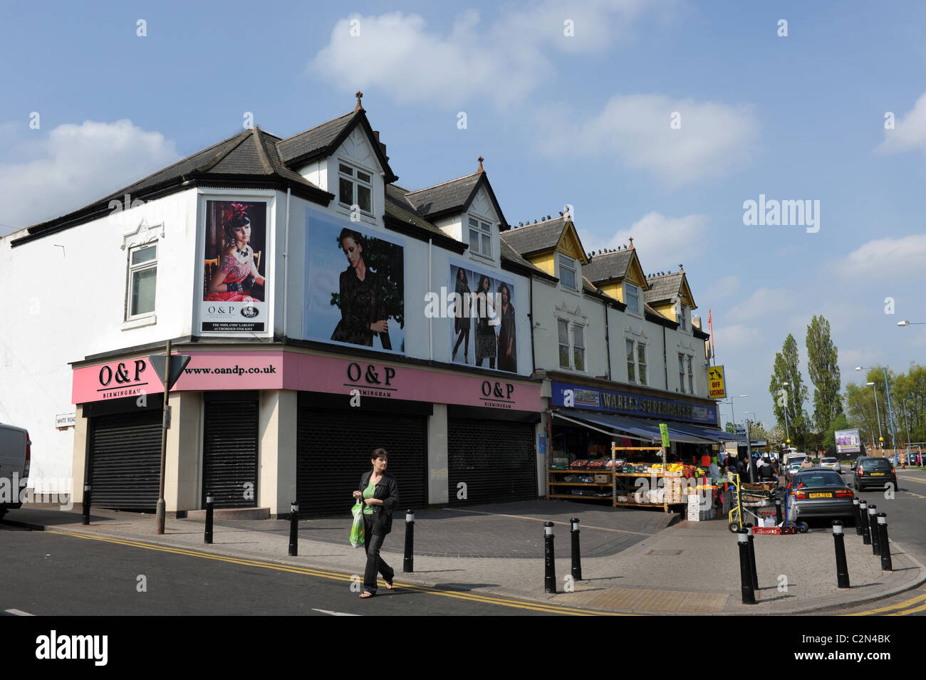 Smethwick High Street negozi West Midlands, Regno Unito Foto Stock