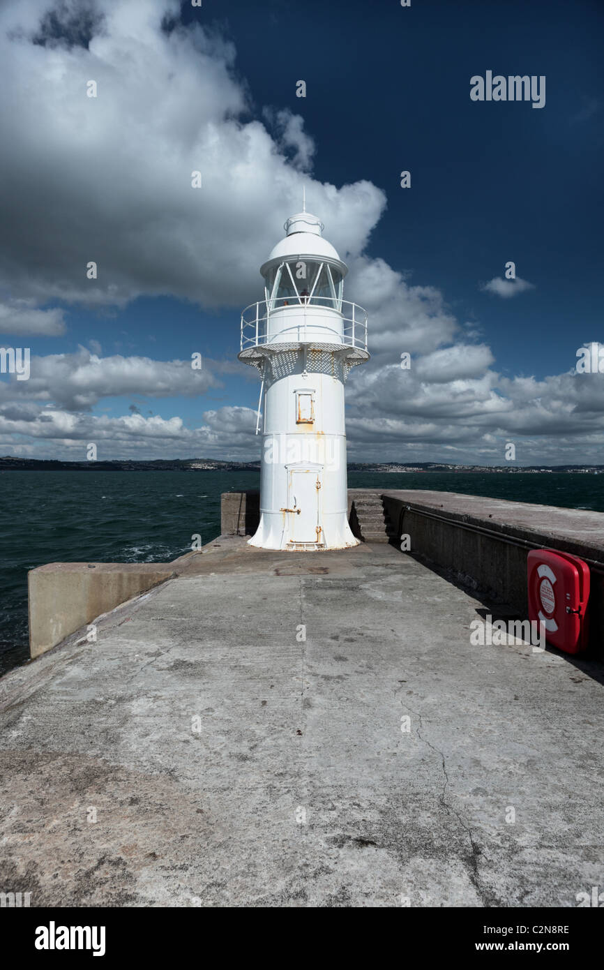 Brixham faro del porto. Devon UK Foto Stock