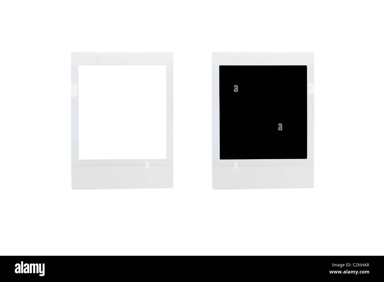Blank polaroid con il bianco e nero riempire Foto stock - Alamy