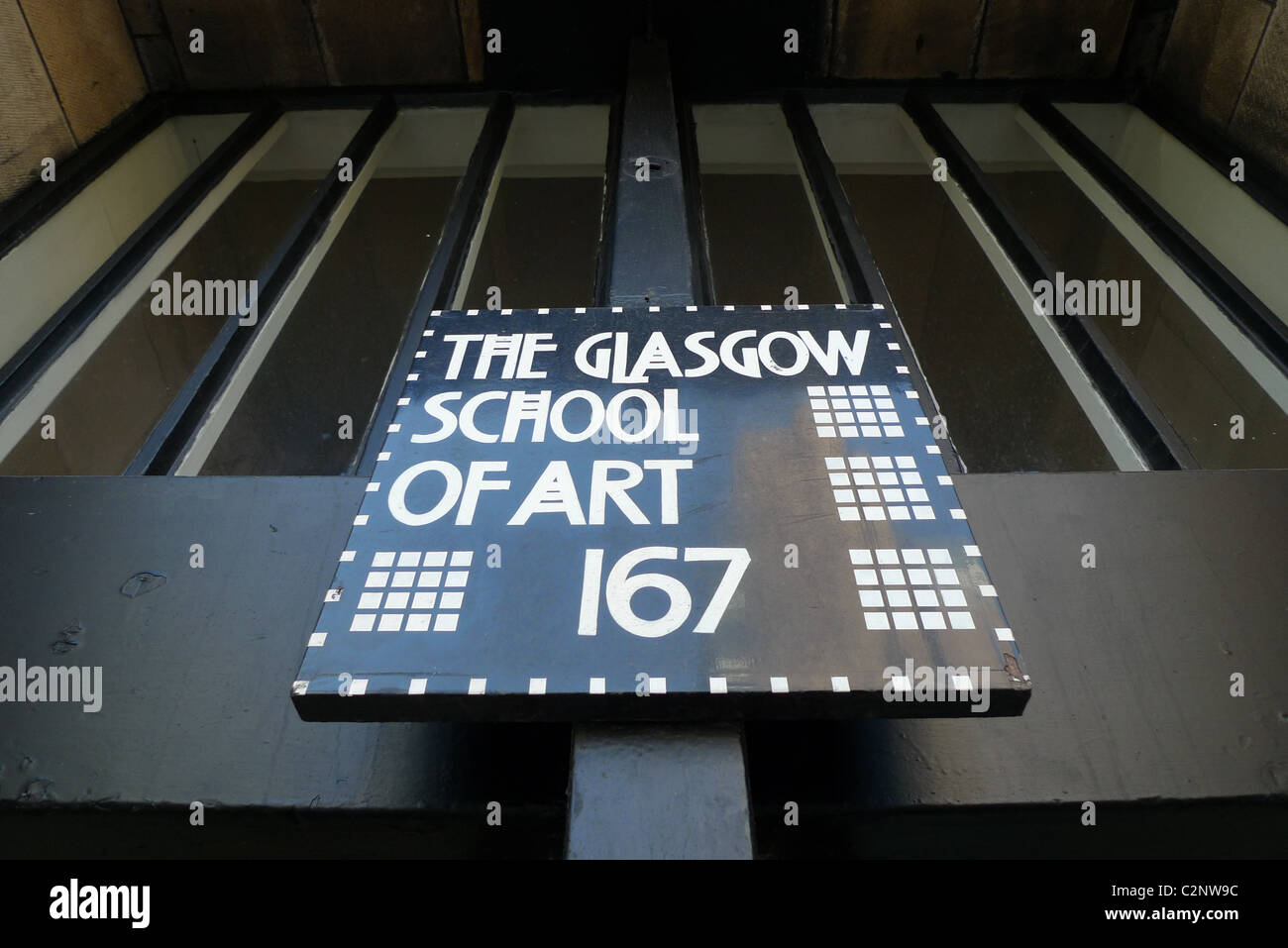 Il Charles Rennie Mackintosh progettato Glasgow School of Art, a Glasgow in Scozia. Foto Stock