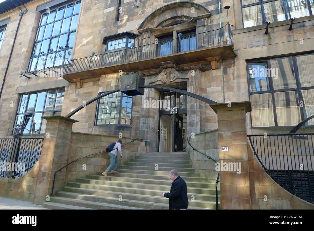 Il Charles Rennie Mackintosh progettato Glasgow School of Art, a Glasgow in Scozia. Foto Stock