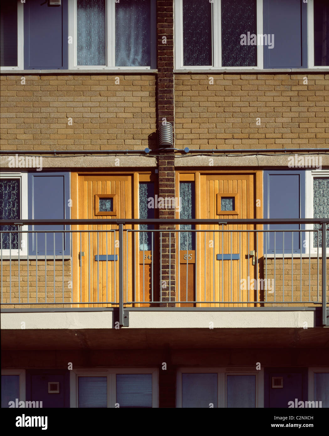 Thornham alloggiamento Street, Londra. facciata dettaglio. Foto Stock