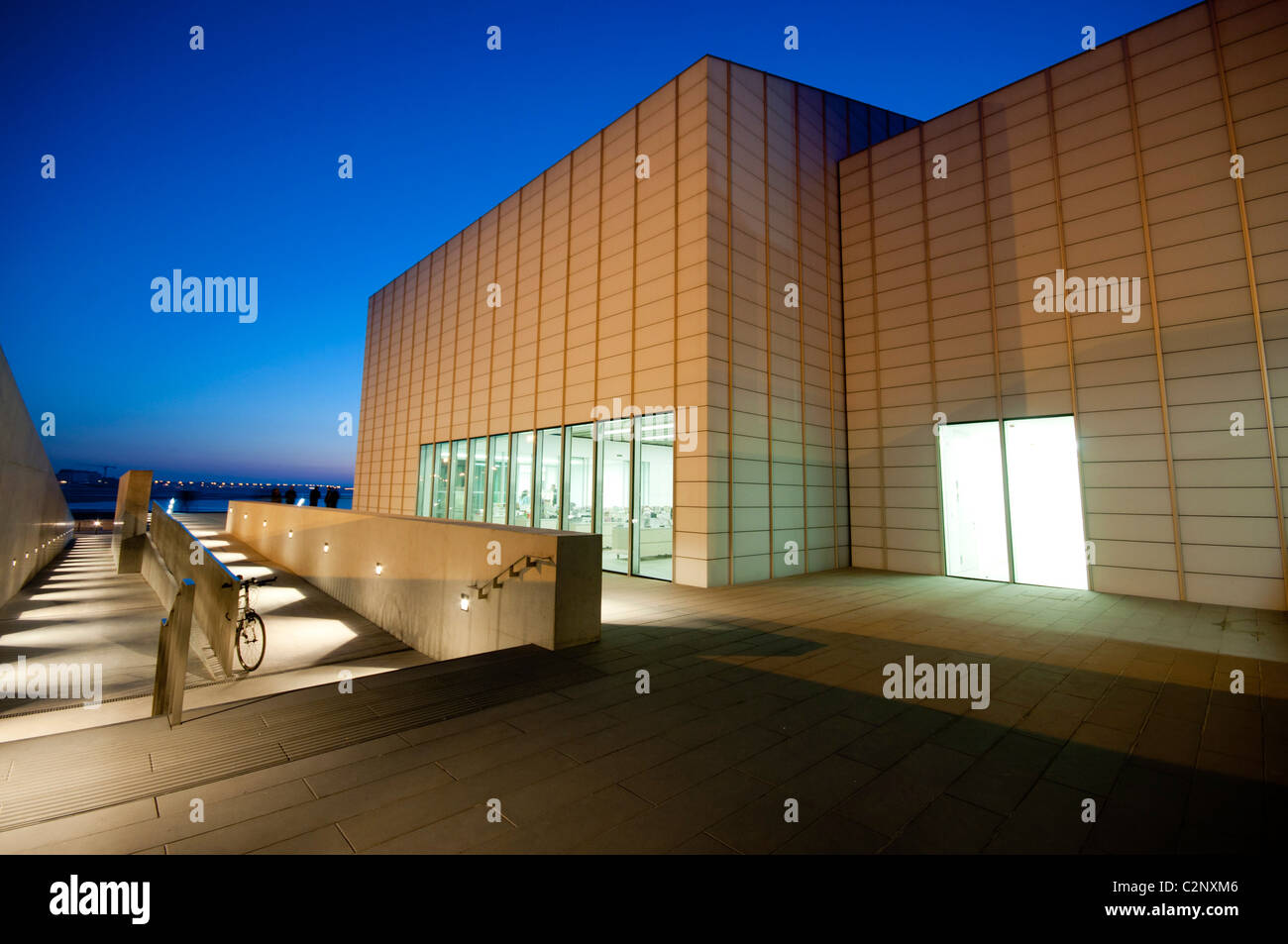 Turner Galleria Contemporaneo esterno di notte Foto Stock