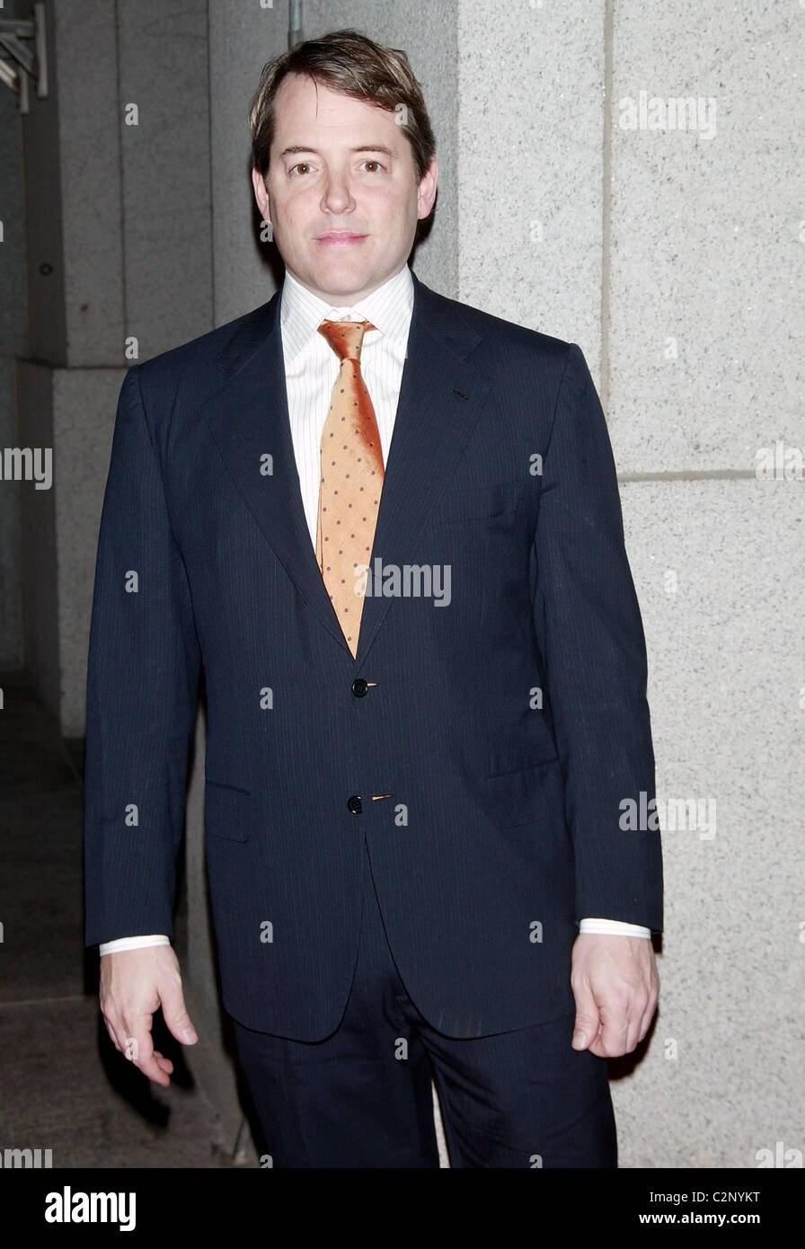 Matthew Broderick della matita gala annuale 2008 al Cipriani Wall Street di New York City, Stati Uniti d'America - 15.04.08 Foto Stock