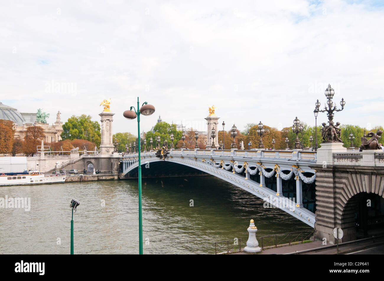Pont Alexandre III - Ponte sul Fiume Senna a Parigi, Francia. Foto Stock