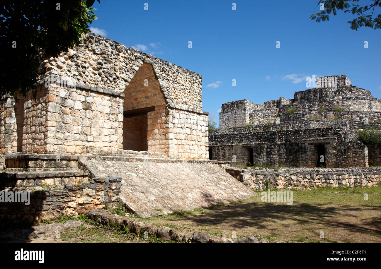 Ek Balam rovine Maya Messico Foto Stock